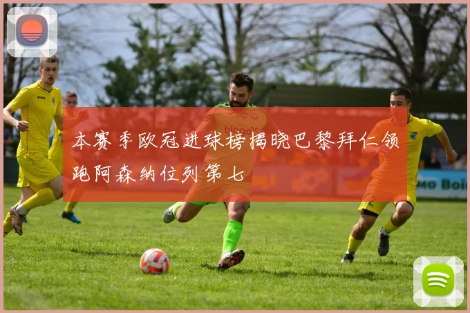本赛季欧冠进球榜揭晓巴黎拜仁领跑阿森纳位列第七